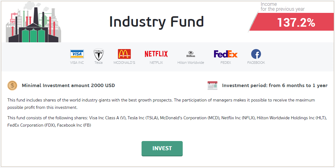 NordFX investment funds
